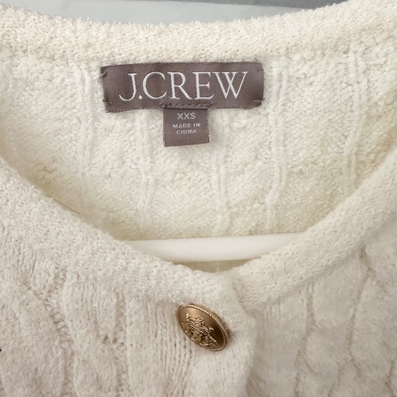J. crew Odette cable knit sweater lady jacket - Picture 4 of 5